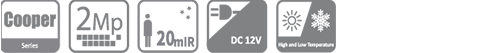 CAMERA HD INTERIEURE 2MP PVC
